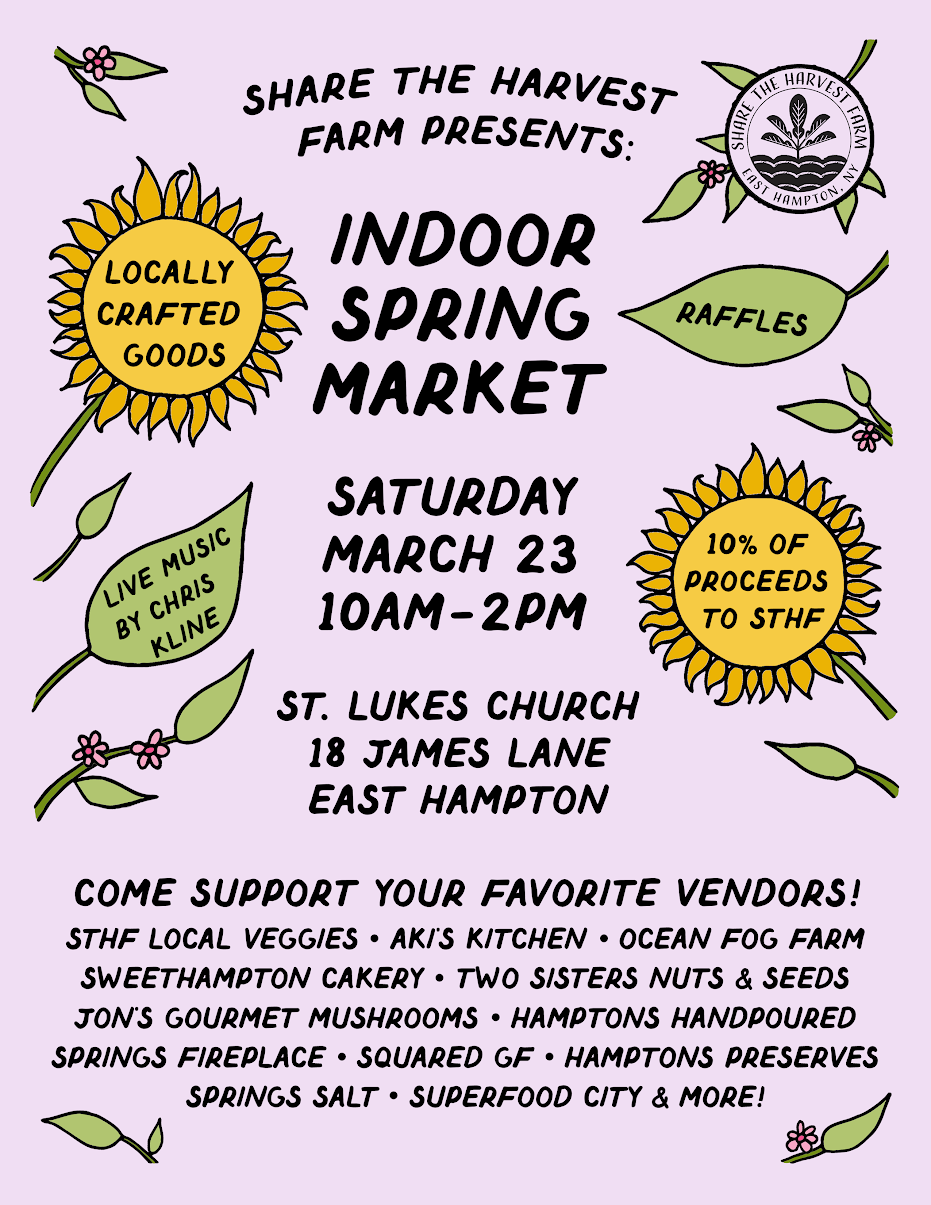 Share the Harvest Farm's Indoor Spring Market! • James Lane Post